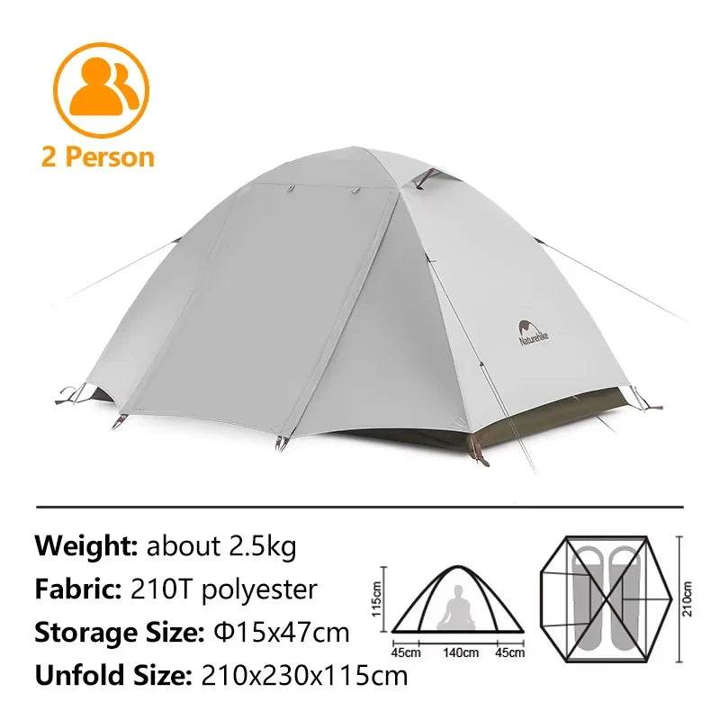Naturehike Cloud River — 2–3 Person Ultralight Waterproof Camping Tent - Fish & Cheaps | Fishing & Outdoor Gear