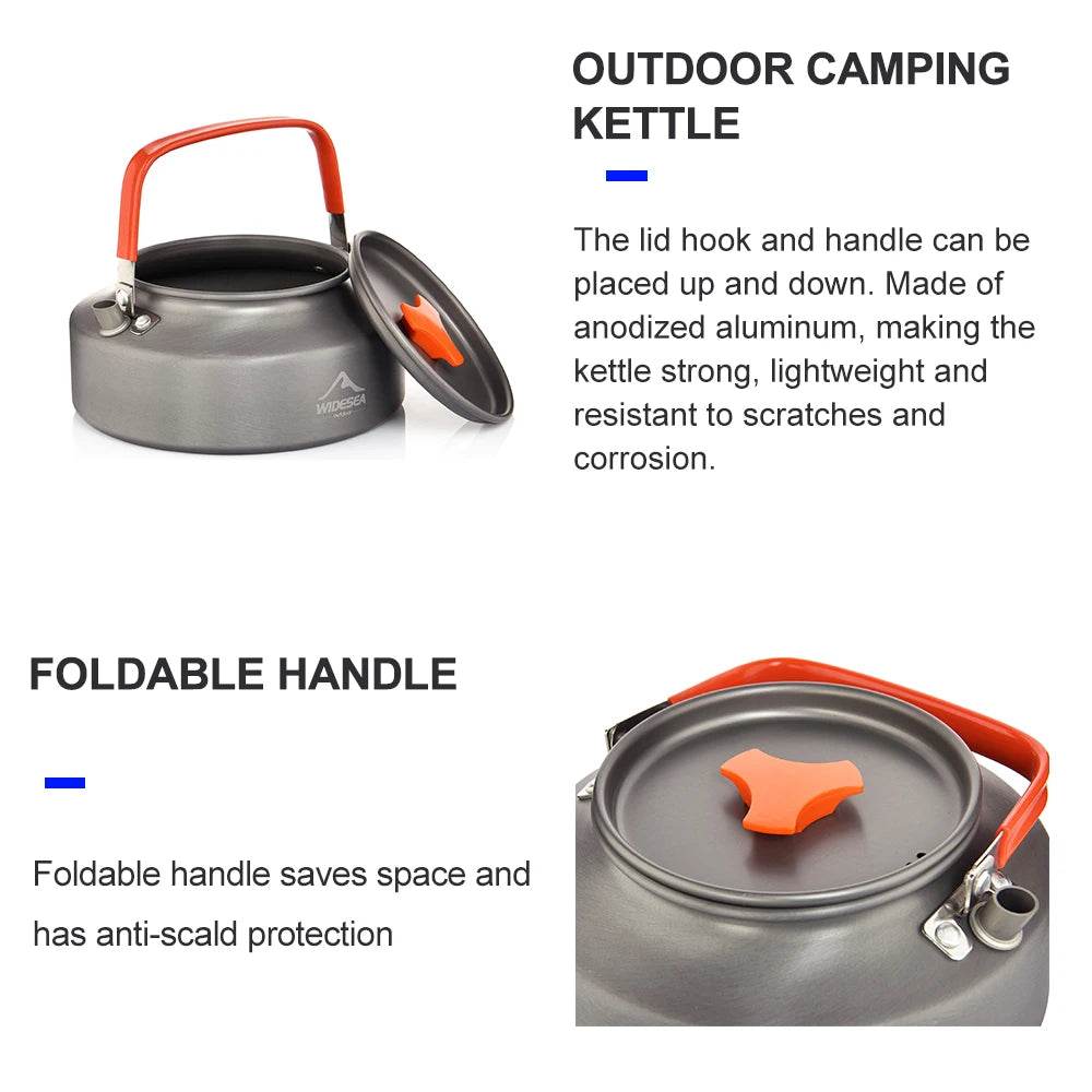 Widesea Camping Kettle — 1.1L / 1.5L / 2L - Fish & Cheaps | Fishing & Outdoor Gear
