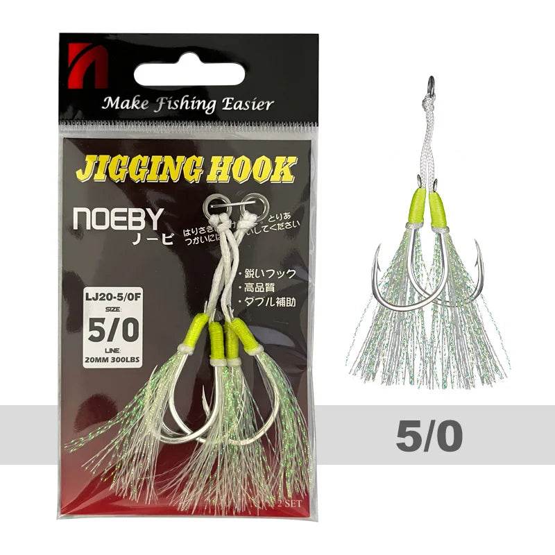 Noeby Twin Assist Hook – Precision for Slow Jigging - Fish & Cheaps | Fishing & Outdoor Gear