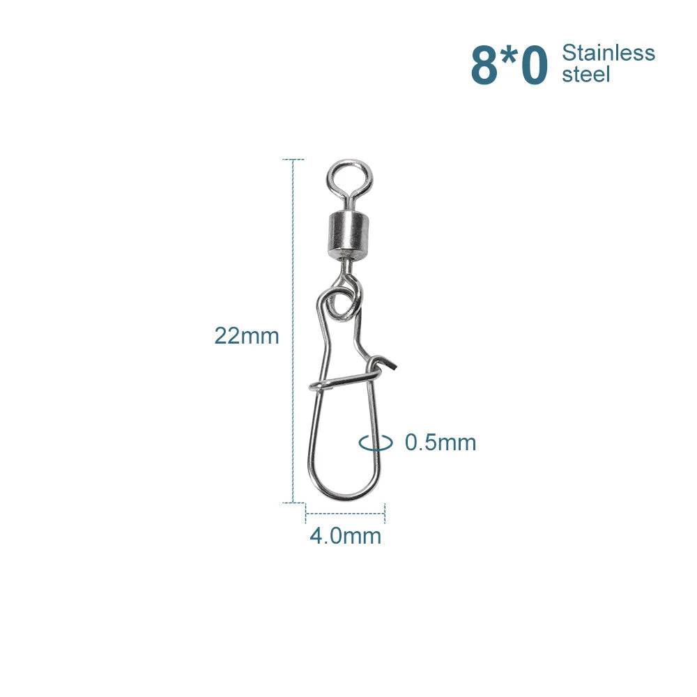Noeby Pike Fishing Connector Pin Swivels - Fish & Cheaps | Fishing & Outdoor Gear