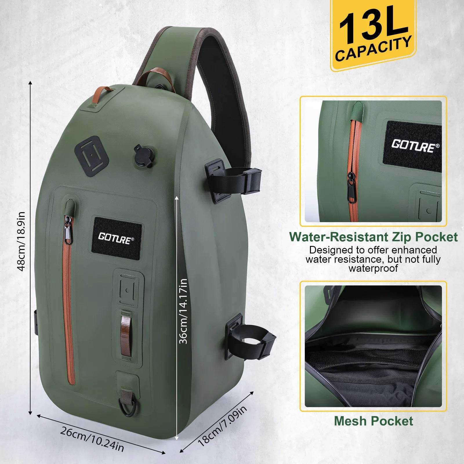 Goture IPX8 Waterproof Fishing Dry Backpack - Fish & Cheaps | Fishing & Outdoor Gear