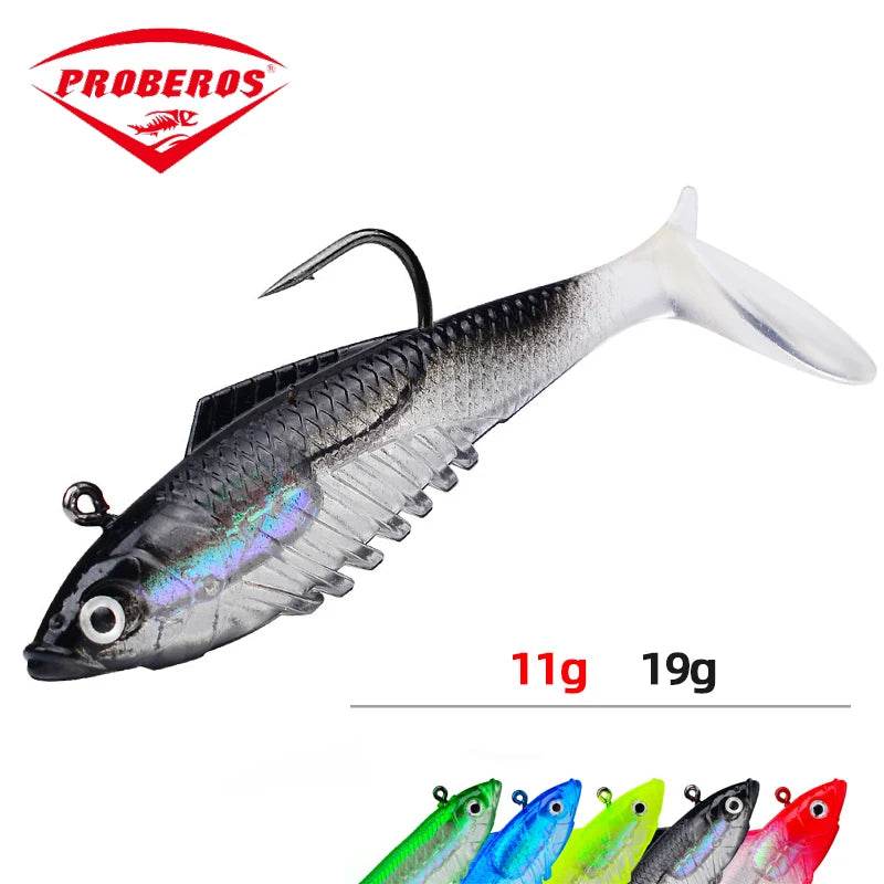 PROBEROS T Tail Soft Lure – Premium Jig Hook - Fish & Cheaps | Fishing & Outdoor Gear