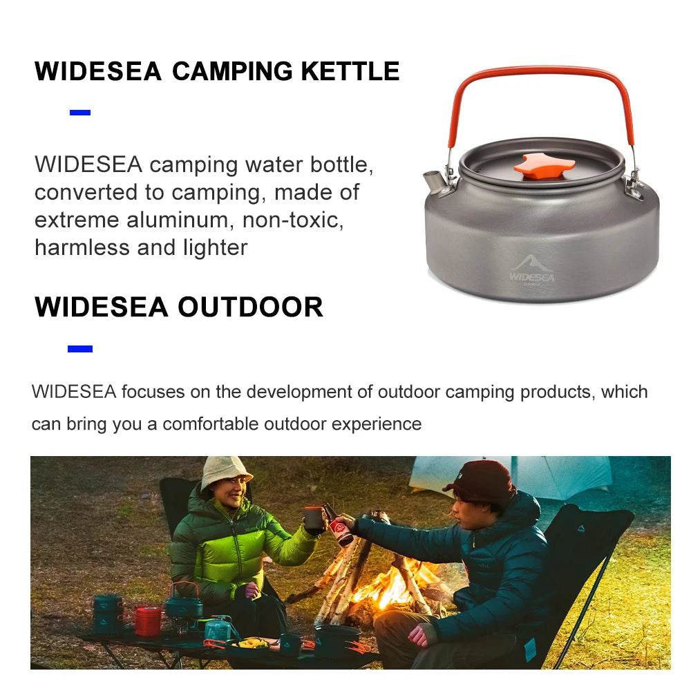 Widesea Camping Kettle — 1.1L / 1.5L / 2L - Fish & Cheaps | Fishing & Outdoor Gear