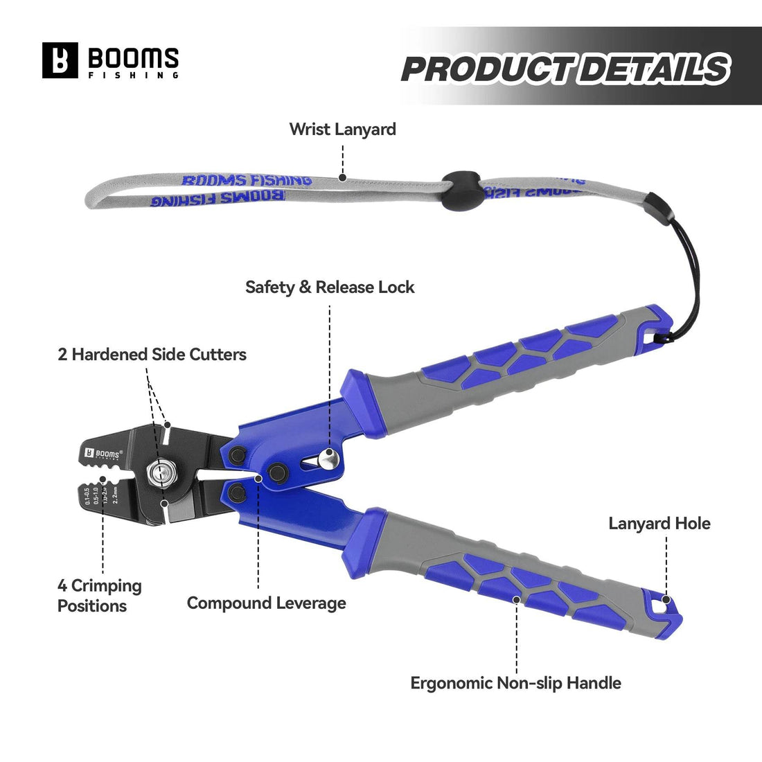 Booms Fishing XW40 Crimping Pliers - Fish & Cheaps | Fishing & Outdoor Gear