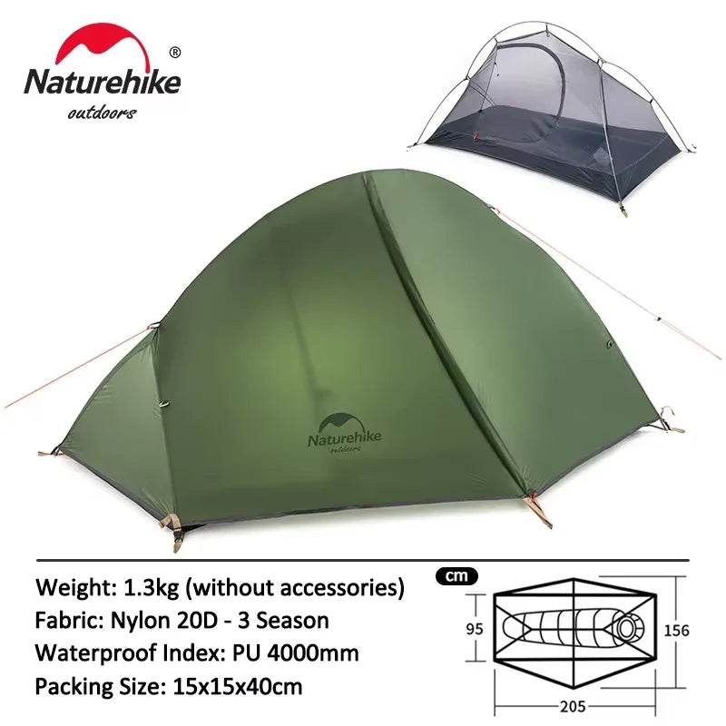 Naturehike Cycling Tent — Ultralight 1-Person Shelter - Fish & Cheaps | Fishing & Outdoor Gear