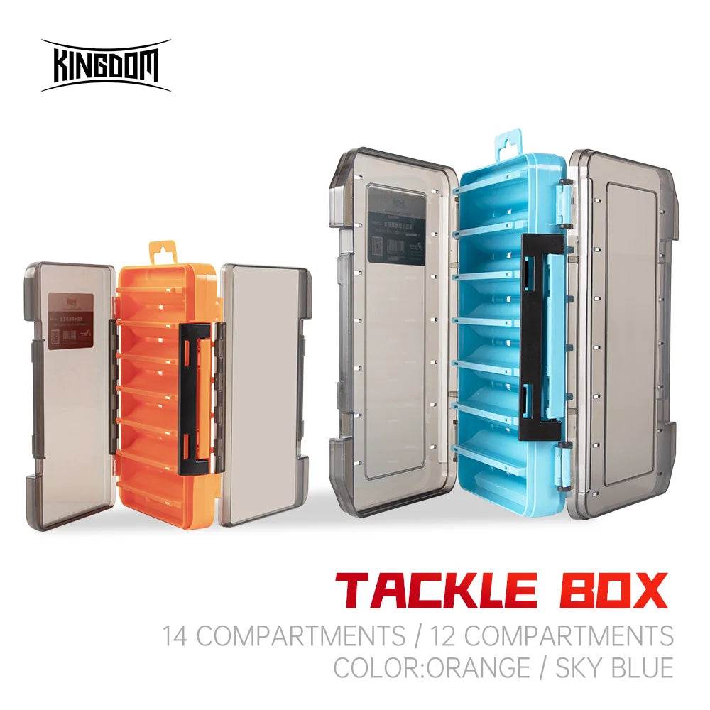 KINGDOM Double-Sided Fishing Tackle Box - Fish & Cheaps | Fishing & Outdoor Gear