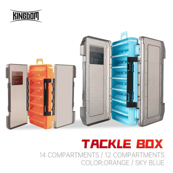 KINGDOM Double-Sided Fishing Tackle Box - Fish & Cheaps | Fishing & Outdoor Gear
