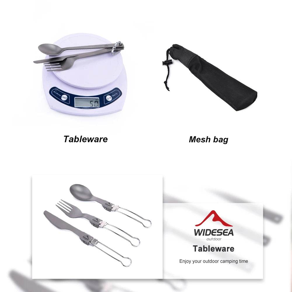 Widesea Ultralight Titanium Cutlery Set - Fish & Cheaps | Fishing & Outdoor Gear
