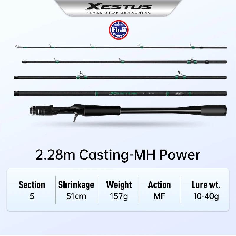 Kingdom Xestus 5-Section Travel Fishing Rod - Fish & Cheaps | Fishing & Outdoor Gear