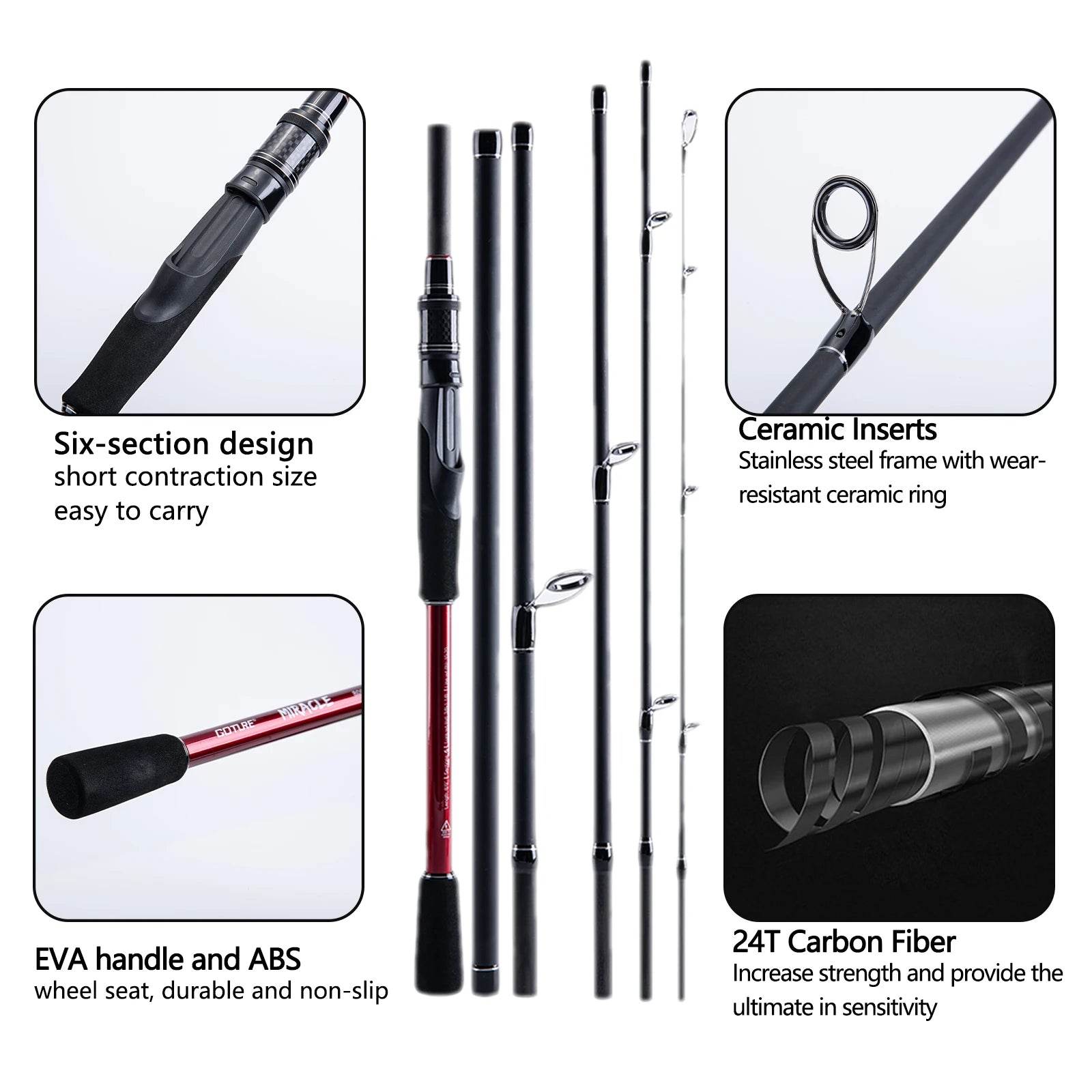 Goture Ultralight Carbon Spinning Rod - Fish & Cheaps | Fishing & Outdoor Gear