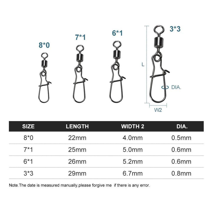 Noeby Pike Fishing Connector Pin Swivels - Fish & Cheaps | Fishing & Outdoor Gear
