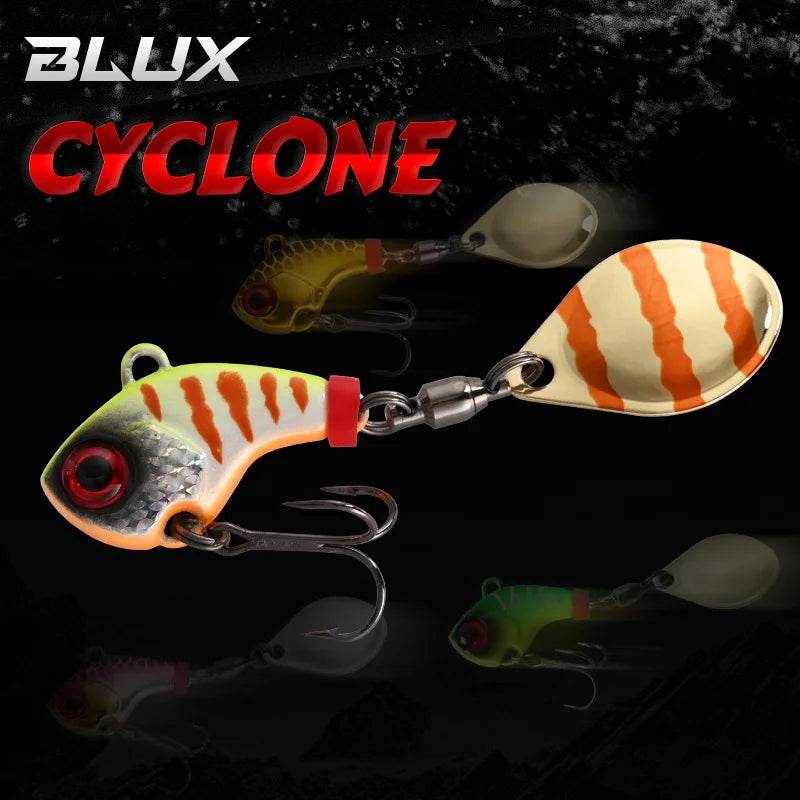 BLUX CYCLONE Tail Spinner – Compact Metal Vib Jig - Fish & Cheaps | Fishing & Outdoor Gear