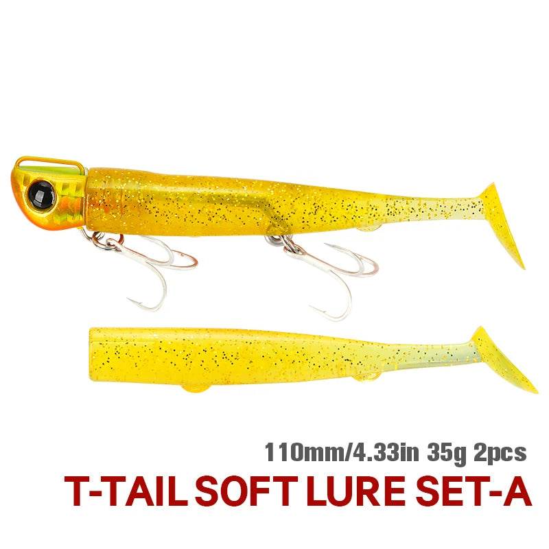TSURINOYA Long Casting T Tail Jig 110mm – Precision Saltwater Lure - Fish & Cheaps | Fishing & Outdoor Gear