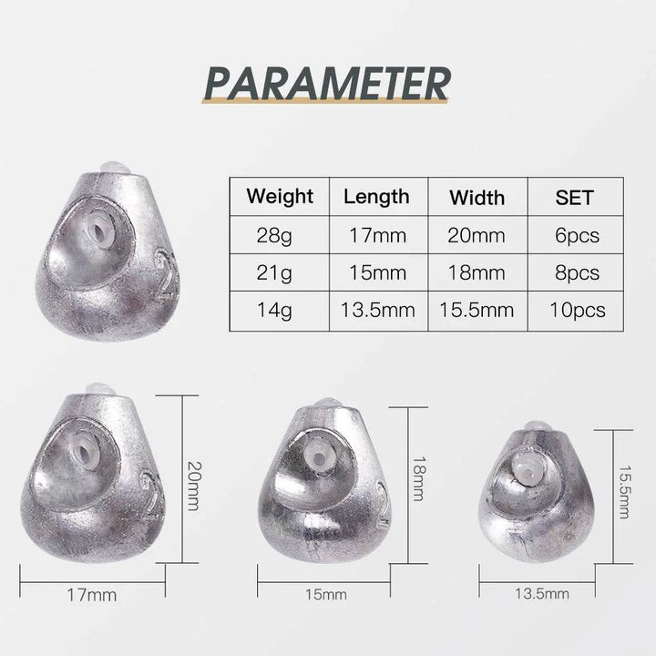 Noeby Sliding Sinker – Texas, Free, Florida, Carolina Rigs - Fish & Cheaps | Fishing & Outdoor Gear