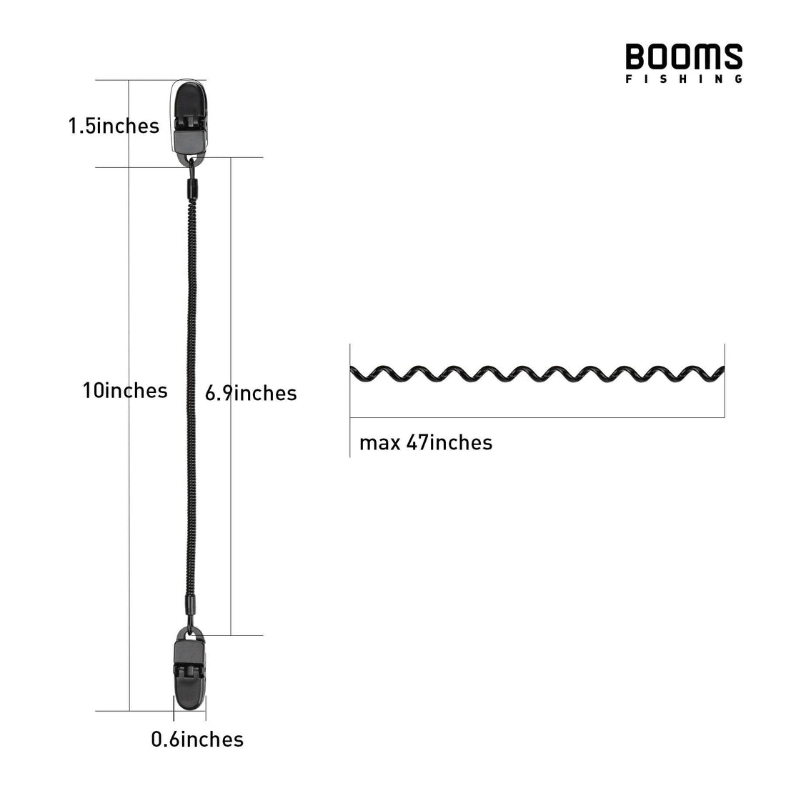 Booms Fishing CG1 Anti-Lost Cap Elastic Rope - Fish & Cheaps | Fishing & Outdoor Gear