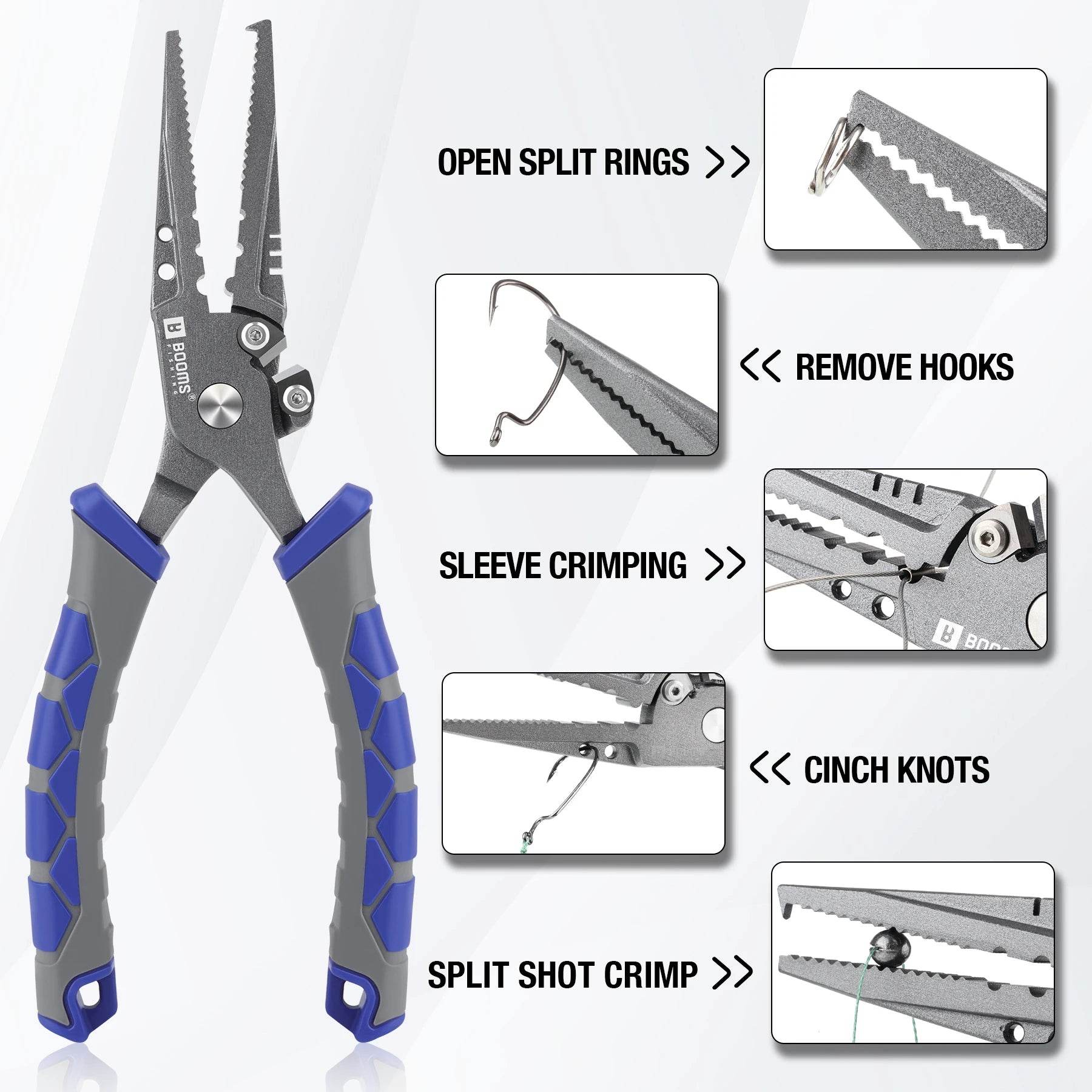 Booms XW12 Carbon Steel 8.5in Fishing Pliers - Fish & Cheaps | Fishing & Outdoor Gear
