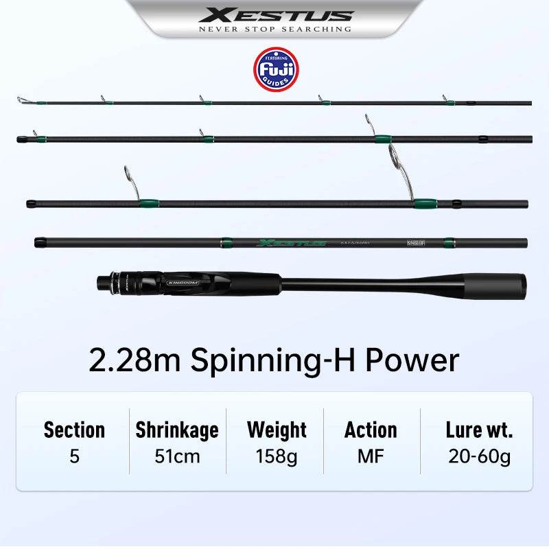 Kingdom Xestus 5-Section Travel Fishing Rod - Fish & Cheaps | Fishing & Outdoor Gear
