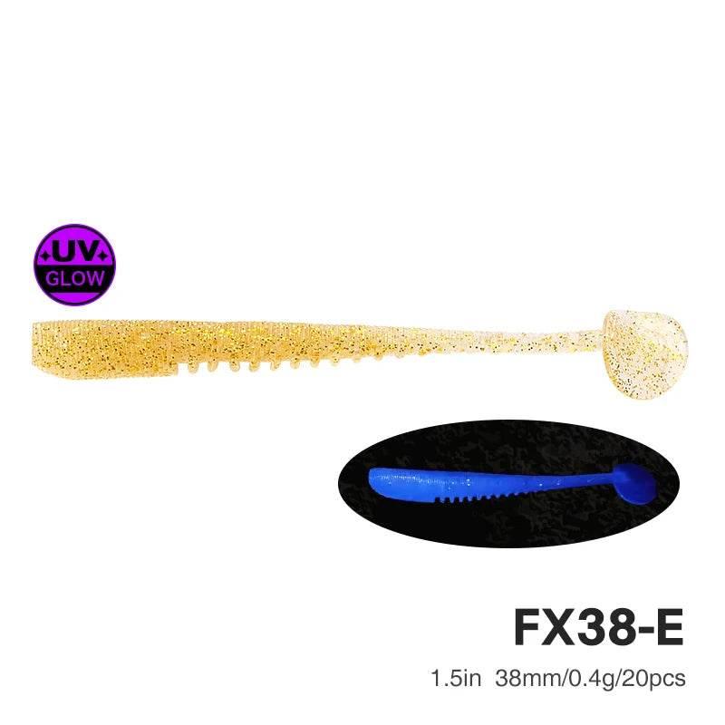 TSURINOYA FLEX 38mm T Tail Soft Bait - Fish & Cheaps | Fishing & Outdoor Gear