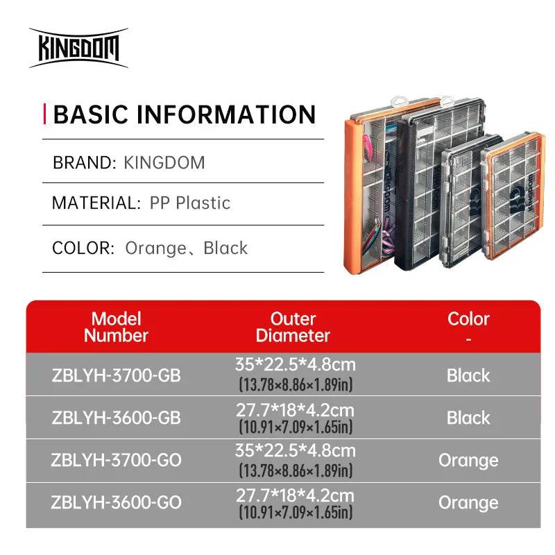 Kingdom HyperSeal Tackle Box – Detachable Lure Storage - Fish & Cheaps | Fishing & Outdoor Gear