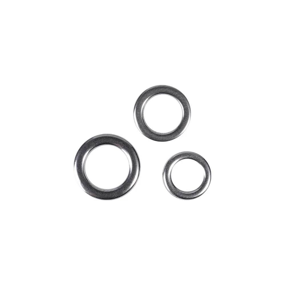 Noeby Heavy Duty Stainless Solid Ring (50 Pack) - Fish & Cheaps | Fishing & Outdoor Gear
