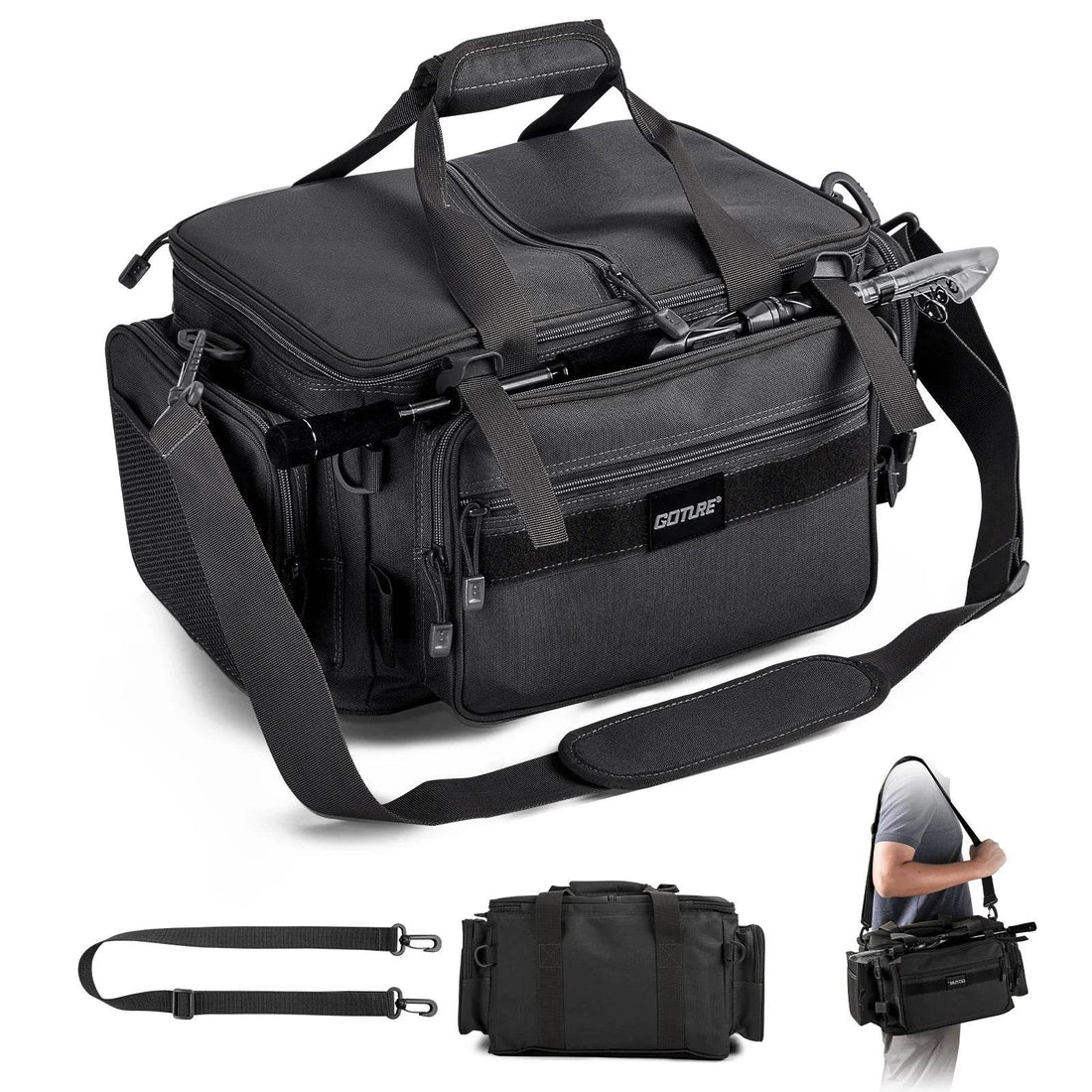 Goture Outdoor Waterproof Fishing Tackle Bag - Fish & Cheaps | Fishing & Outdoor Gear