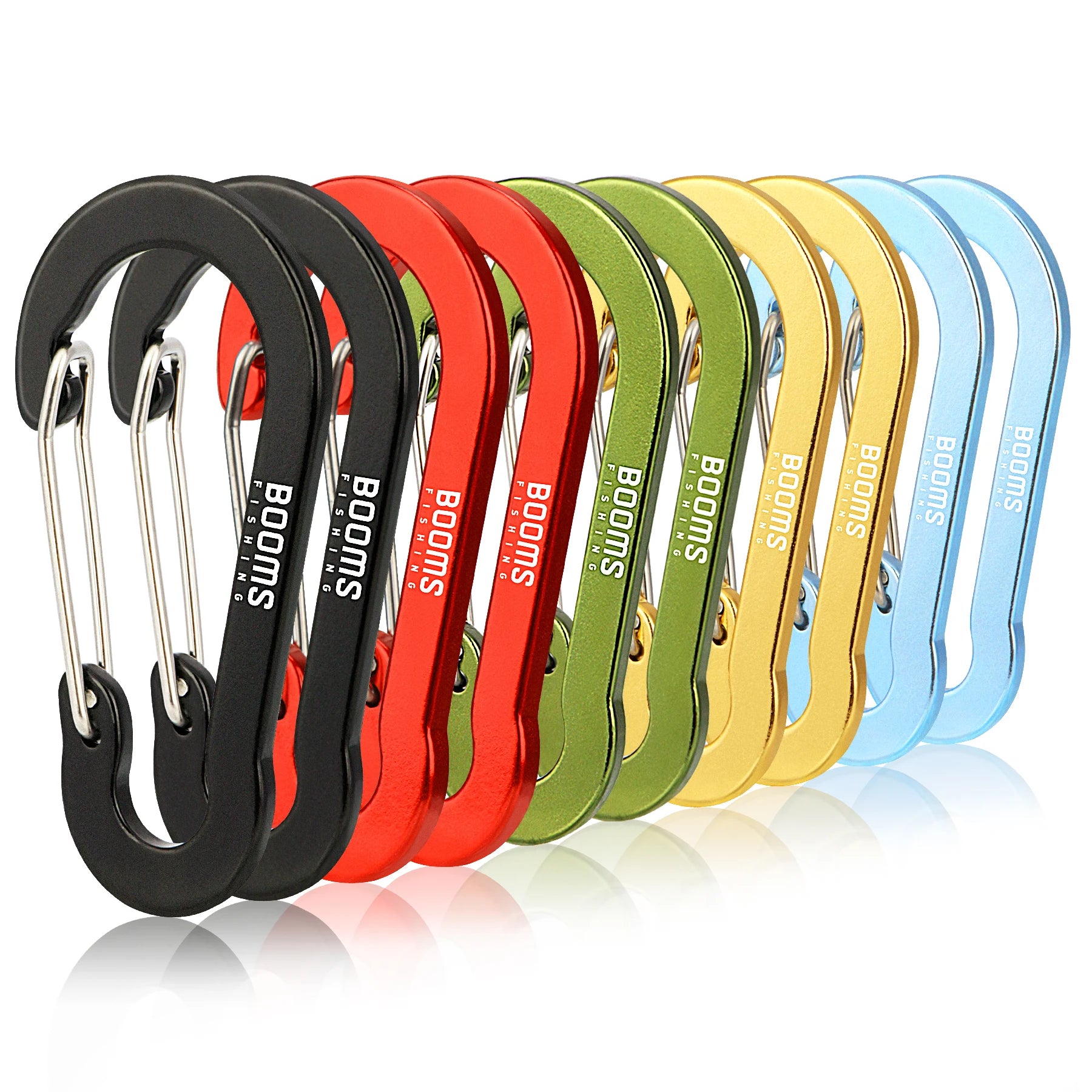 Booms Fishing CC5 Alloy Carabiner Clip – 10 Pack