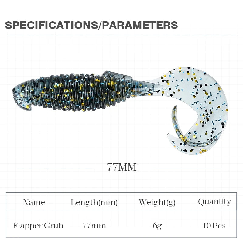 MEREDITH Flapper Grub Soft Lure