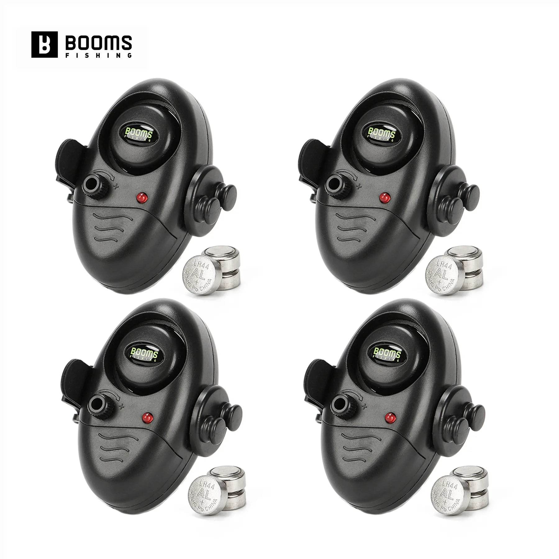 Booms Fishing E02 Bite Alarm – Carp Fish Indicator (4 Pack) - Fish & Cheaps | Fishing & Outdoor Gear