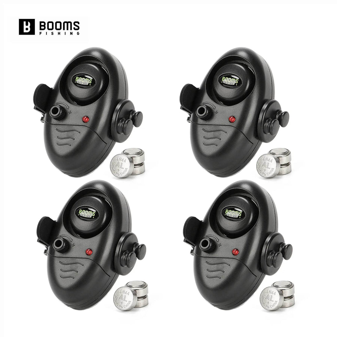 Booms Fishing E02 Bite Alarm – Carp Fish Indicator (4 Pack) - Fish & Cheaps | Fishing & Outdoor Gear