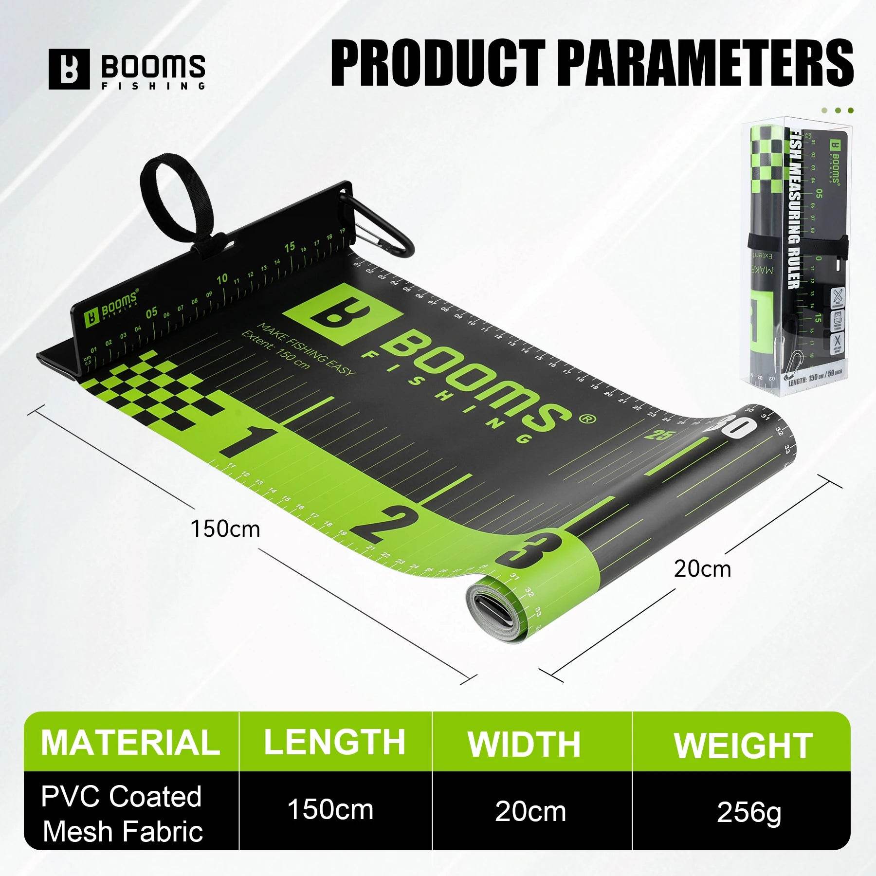 Booms Fishing 150cm Waterproof PVC Fish Measuring Ruler - Fish & Cheaps | Fishing & Outdoor Gear