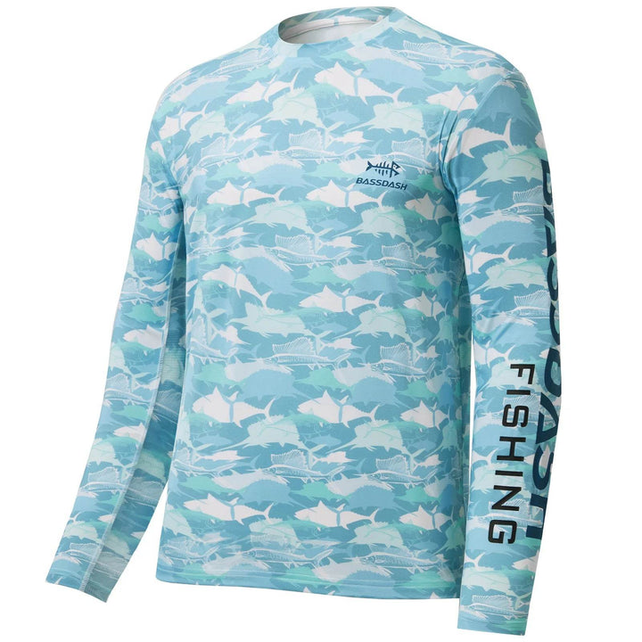 BASSDASH Men’s Camo UPF 50+ Fishing Shirt - Fish & Cheaps | Fishing & Outdoor Gear