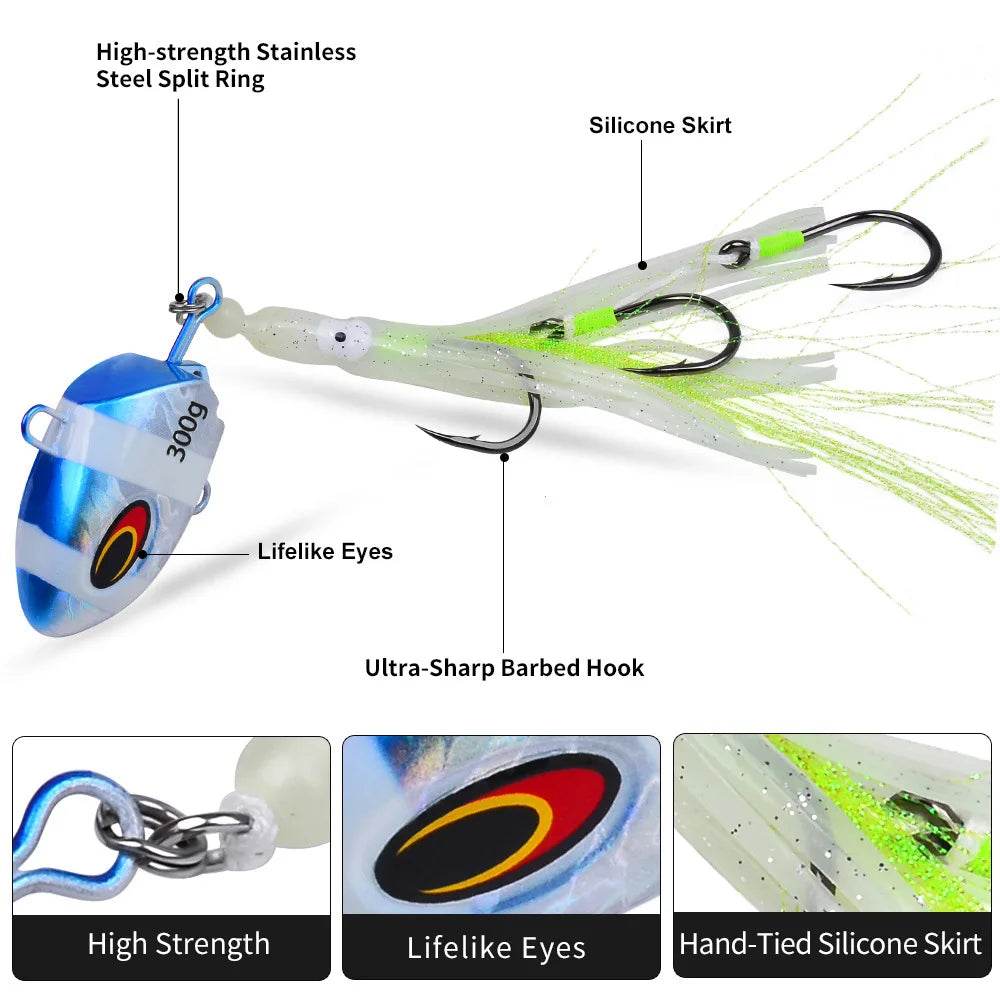 PROBEROS Metal Jig Glow Slow Jigging Lure - Fish & Cheaps | Fishing & Outdoor Gear