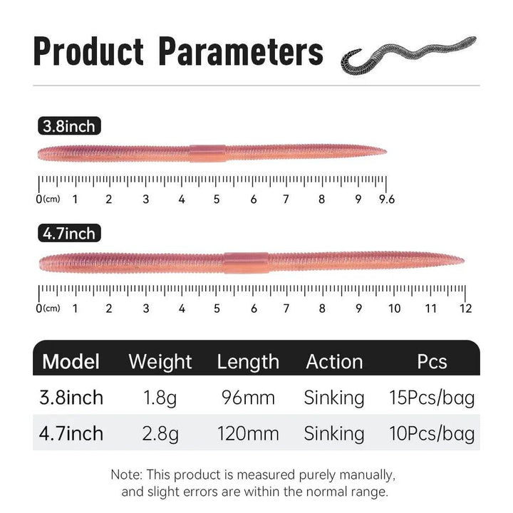 Kingdom Earthworm Soft Lure – Lifelike Precision Fishing Bait - Fish & Cheaps | Fishing & Outdoor Gear