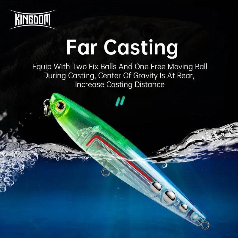 Kingdom Z Dog Topwater Pencil Lure - Fish & Cheaps | Fishing & Outdoor Gear