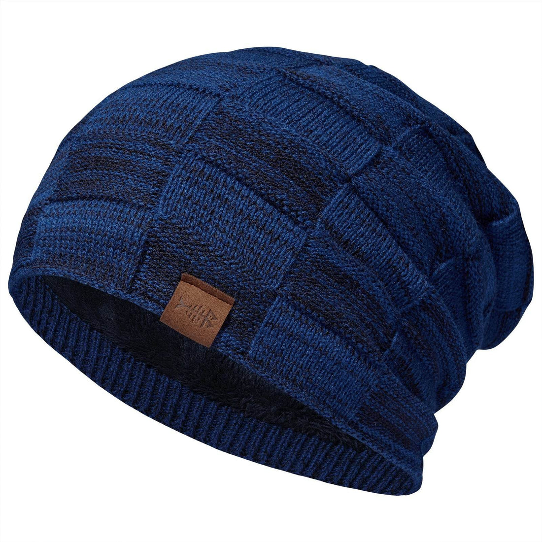 BASSDASH Winter Fleece Slouch Beanie - Fish & Cheaps | Fishing & Outdoor Gear