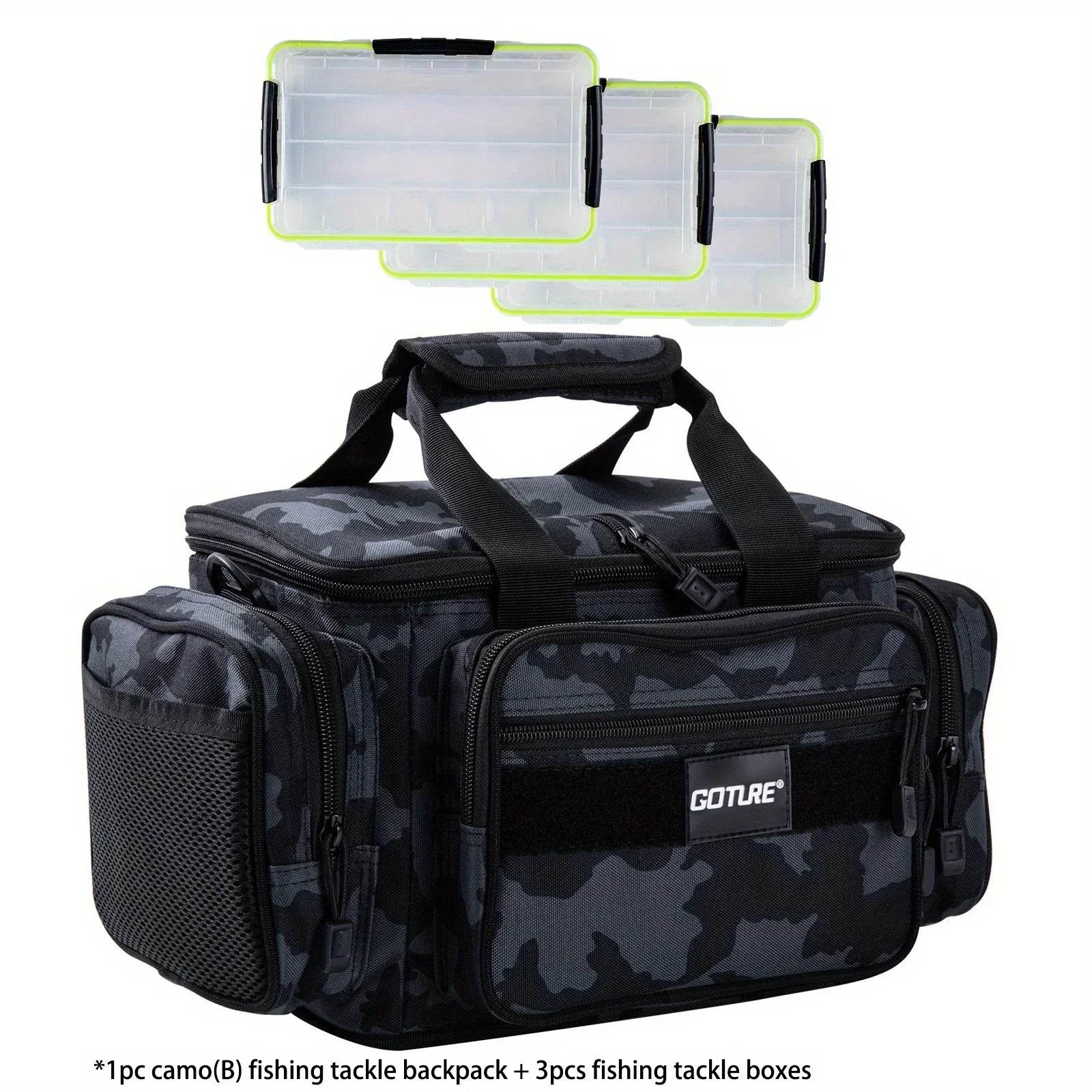 Goture Waterproof Fishing Bag – 3 Box Outdoor Backpack - Fish & Cheaps | Fishing & Outdoor Gear