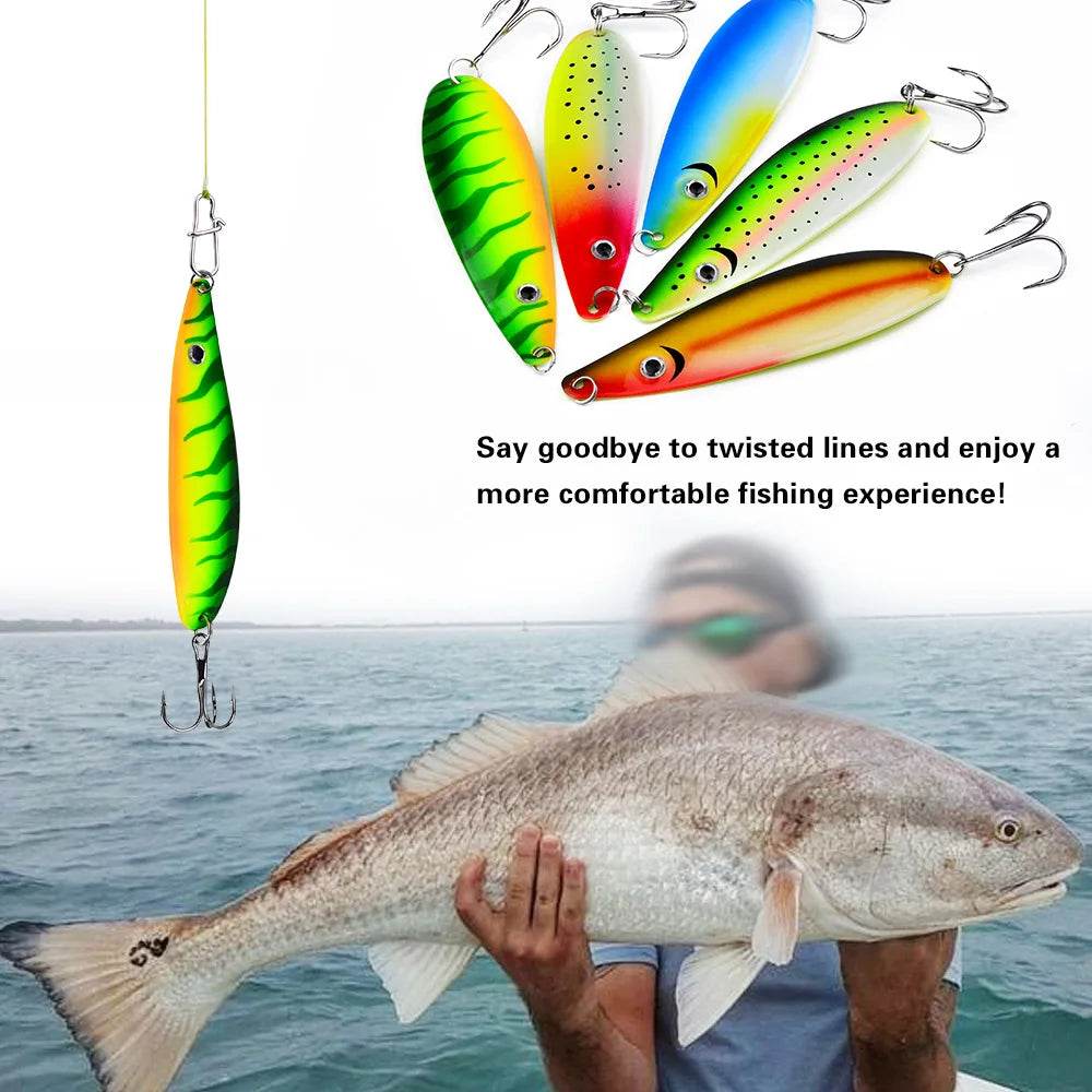 PROBEROS Metal Spinner Spoon | 11.5cm Hard Bait - Fish & Cheaps | Fishing & Outdoor Gear