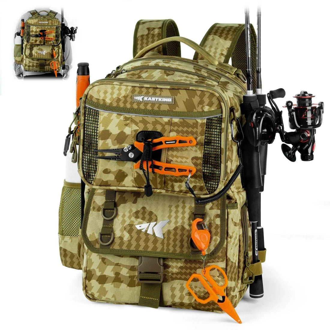 KastKing BaitSpace 50L Tackle Backpack - Fish & Cheaps | Fishing & Outdoor Gear