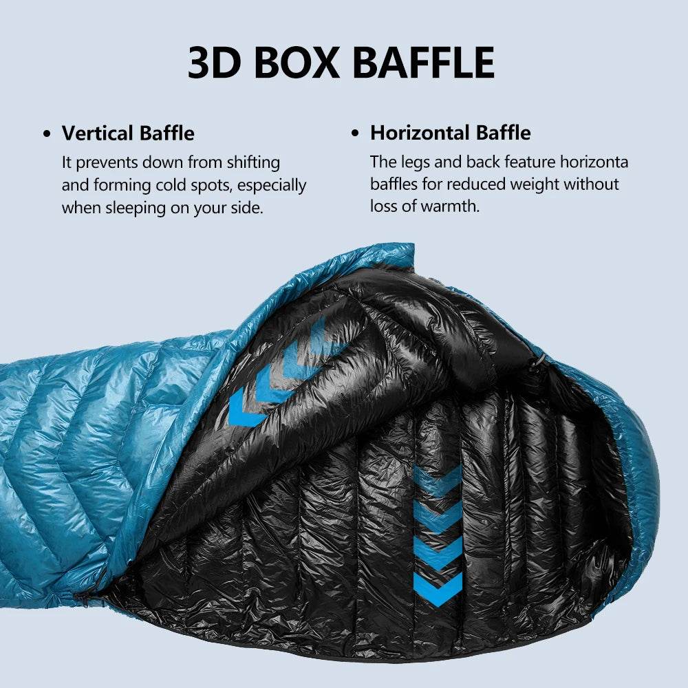 Widesea Ultralight Duck Down Winter Sleeping Bag - Fish & Cheaps | Fishing & Outdoor Gear