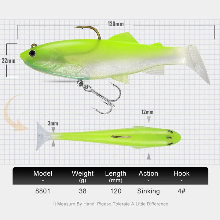 Kingdom Soft T Tail Swimbait – 38g/120mm - Fish & Cheaps | Fishing & Outdoor Gear