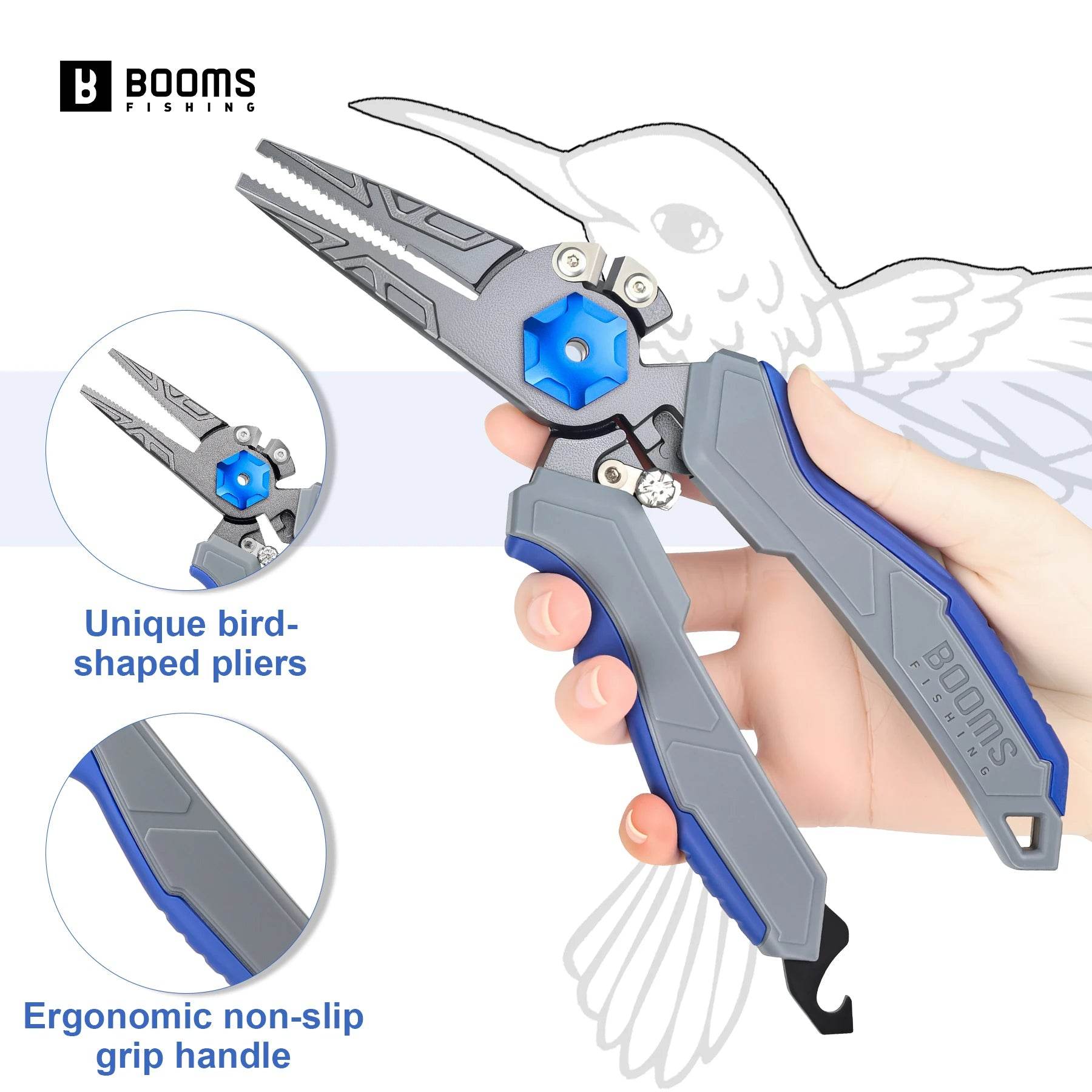 Booms Fishing F09 Saltwater Hook Remover Pliers - Fish & Cheaps | Fishing & Outdoor Gear