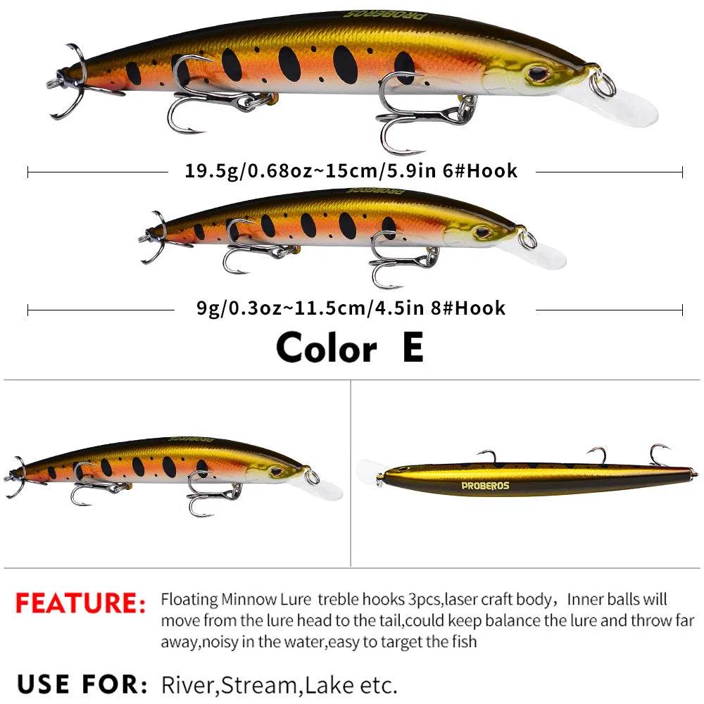 PROBEROS Japanese Minnow Hard Bait - Fish & Cheaps | Fishing & Outdoor Gear