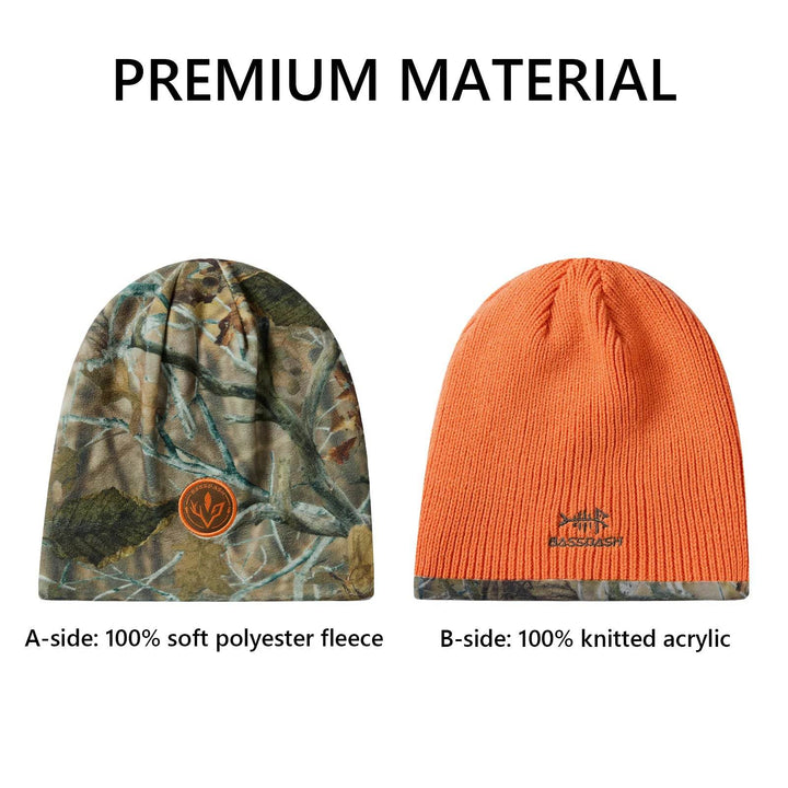 BASSDASH Reversible Windproof Fleece Beanie - Fish & Cheaps | Fishing & Outdoor Gear