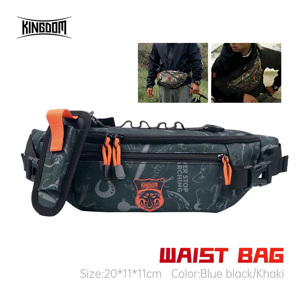 Kingdom Tactical Lure Fishing Waist Chest Backpack - Fish & Cheaps | Fishing & Outdoor Gear
