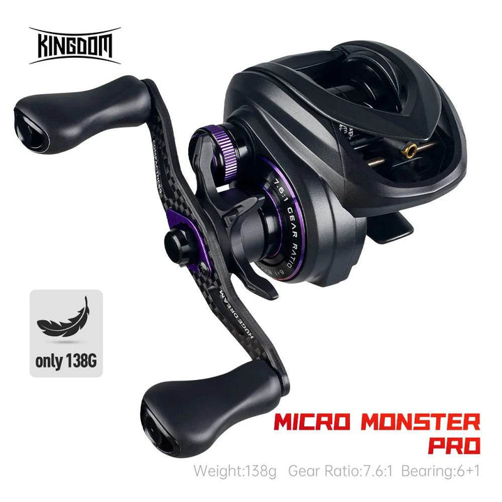 KINGDOM Micro Pro Baitcasting Fishing Reel - Fish & Cheaps | Fishing & Outdoor Gear