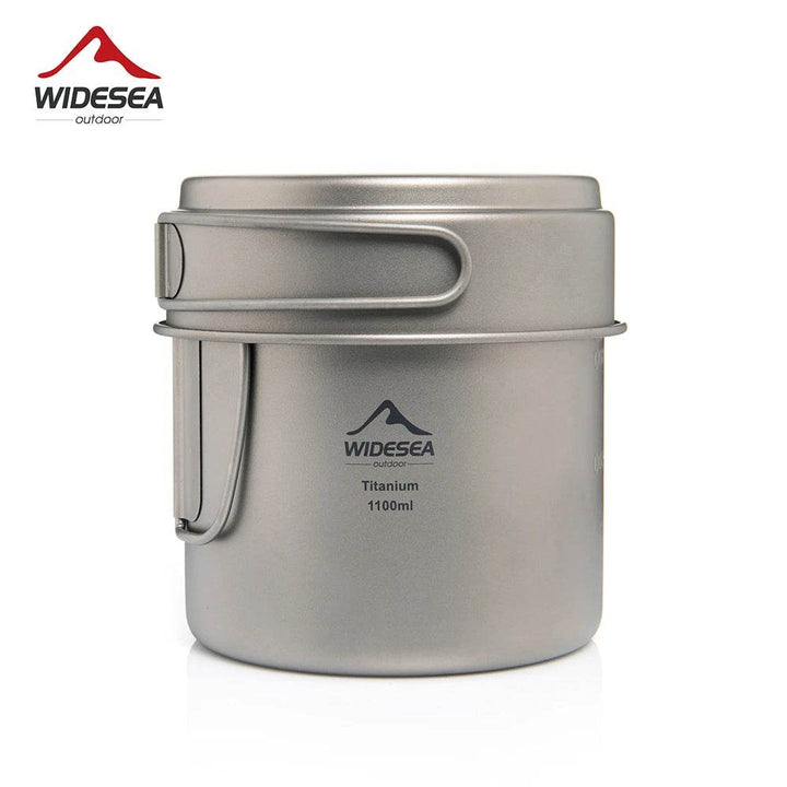 Widesea Titanium Camping Mug Pot — Ultralight 1100ml - Fish & Cheaps | Fishing & Outdoor Gear