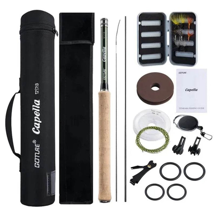 Goture 12FT Tenkara Telescopic Fly Fishing Rod Kit - Fish & Cheaps | Fishing & Outdoor Gear