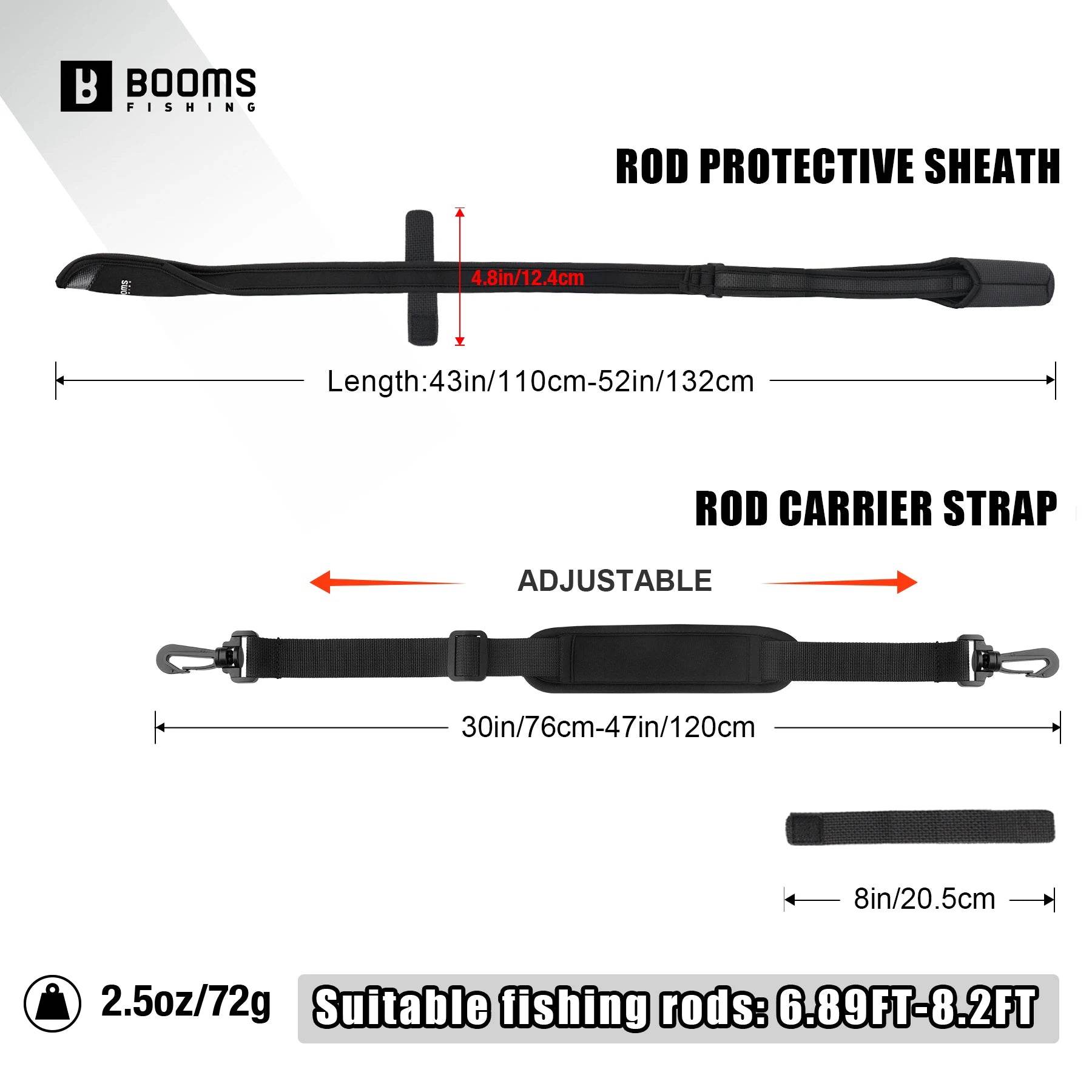 Booms RS7 Rod Protective Sheath – Adjustable & Secure - Fish & Cheaps | Fishing & Outdoor Gear