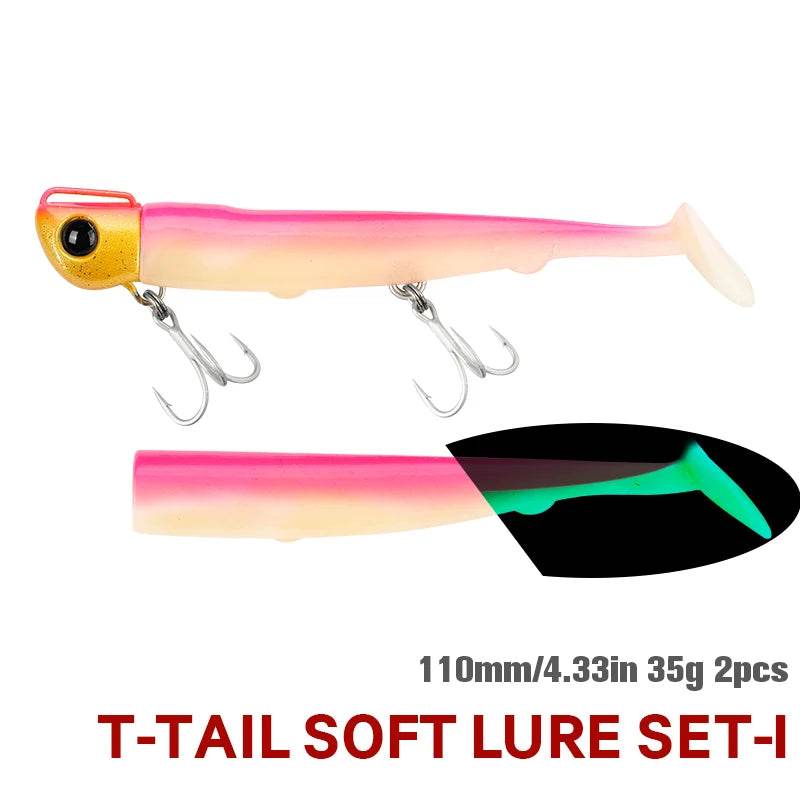 TSURINOYA Long Casting T Tail Jig 110mm – Precision Saltwater Lure - Fish & Cheaps | Fishing & Outdoor Gear