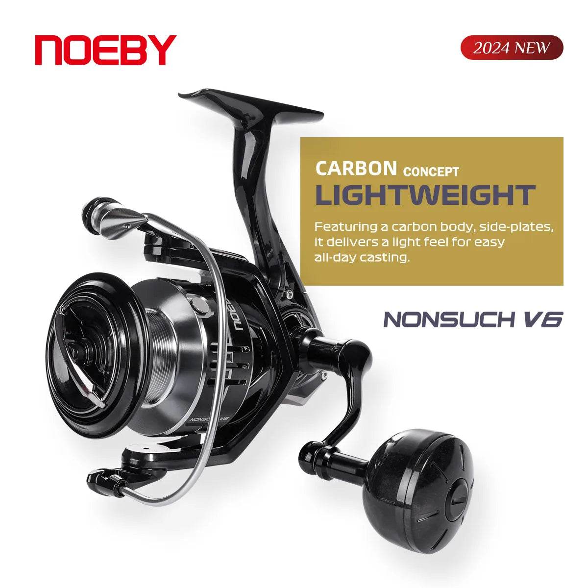 Noeby Carbon Spinning Reel – Lightweight Durability - Fish & Cheaps | Fishing & Outdoor Gear
